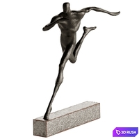Decorative Abstract Sculpture Runner 3D Model Corona