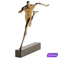 Decorative Abstract Sculpture Runner 3D Model Corona