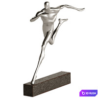 Decorative Abstract Sculpture Runner 3D Model Corona