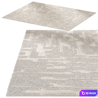 Loloi Bennett 05 White Rug 3D Model Corona