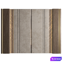 Wall Panel Decor 217 3D Model Vray, Corona