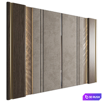 Wall Panel Decor 217 3D Model Vray, Corona