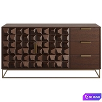 Chest of drawers made of Irpa solid wood 3D Model Vray, Corona