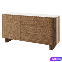 Chest of drawers Santiago 3D Model Vray, Corona