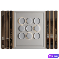 Wall Panel Decor 221 3D Model Vray, Corona