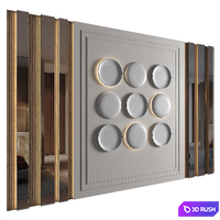 Wall Panel Decor 221 3D Model Vray, Corona
