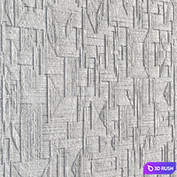 Bas-relief plaster wall decorative panel rope cable thread tying lasso 3D Model Vray, Corona