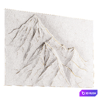 Decorative wall painting 002 3D Model Corona