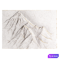Decorative wall painting 002 3D Model Corona