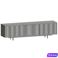 Colour Cabinet Floor 3D Model Corona