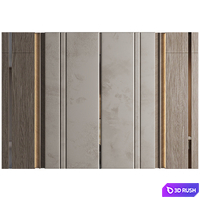 Wall Panel Decor 231 3D Model Vray, Corona