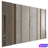 Wall Panel Decor 231 3D Model Vray, Corona