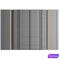 Wall Panel Decor 231 3D Model Vray, Corona
