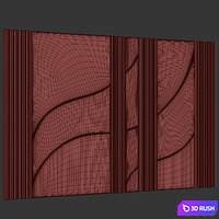 Decorative wall 06 3D Model Corona