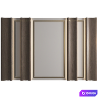 Wall Panel Decor 234 3D Model Vray, Corona