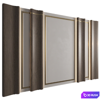 Wall Panel Decor 234 3D Model Vray, Corona