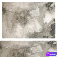 Tundra Storm Rug 3D Model Corona