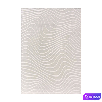 Geo Geometric Cream Rug 3D Model Corona