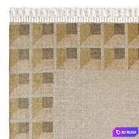 Matteo Geo Brushed Rug 3D Model Corona