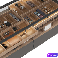 Rimadesio Altair storage 3D Model Corona