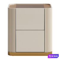 Board Bedside Table 3D Model Corona