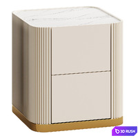Board Bedside Table 3D Model Corona