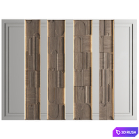 Wall Panel Decor 239 3D Model Vray, Corona