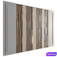 Wall Panel Decor 239 3D Model Vray, Corona