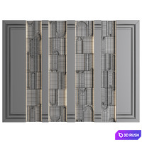 Wall Panel Decor 239 3D Model Vray, Corona