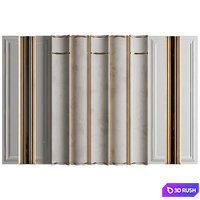 Wall Panel Decor 245 3D Model Vray, Corona