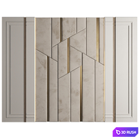 Wall Panel Decor 246 3D Model Vray, Corona
