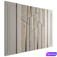 Wall Panel Decor 246 3D Model Vray, Corona