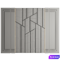 Wall Panel Decor 246 3D Model Vray, Corona