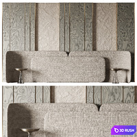 Headboard #19 3D Model Vray, Corona