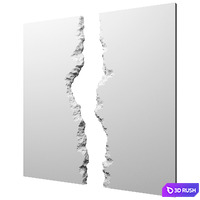 Decorative wall 2 3D Model Corona