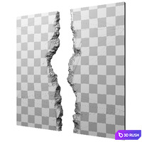 Decorative wall 2 3D Model Corona