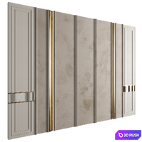 Wall Panel Decor 248 3D Model Vray, Corona
