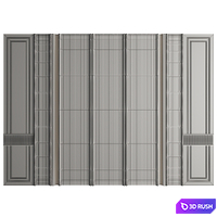 Wall Panel Decor 248 3D Model Vray, Corona