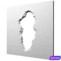 Decorative wall 4 3D Model Corona