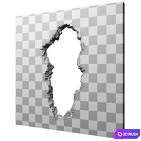 Decorative wall 4 3D Model Corona