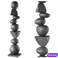 A Sculpture of Dark Elegance 3D Model Corona