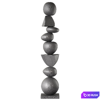 A Sculpture of Dark Elegance 3D Model Corona