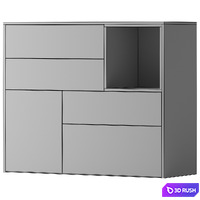 Cabinet Wismar 1 3D Model Corona