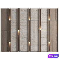 Wall Panel Decor 254 3D Model Vray, Corona