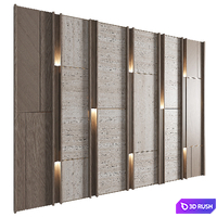 Wall Panel Decor 254 3D Model Vray, Corona