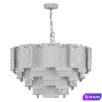 Hanging round chandelier 3D Model Corona