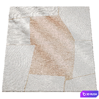 Torn Shape Wool Rug 3D Model Corona