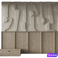 Headboard 3d Wall Panel T3D 3 3D Model Corona