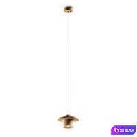 Kanso Natural Stone Japanese Wabi Sabi Pendant Lamp 3D Model Vray, Corona