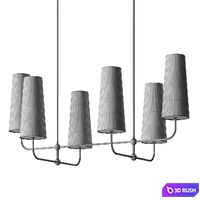 Allied Maker Bola 6 Chandelier 3D Model Vray, Corona